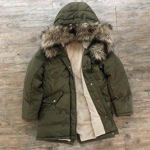 Girls J Crew Fishtail Parka